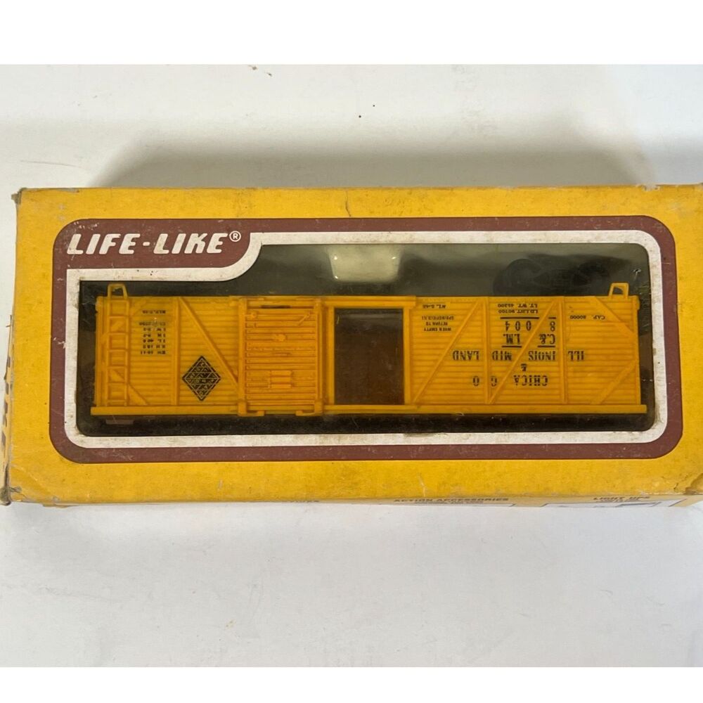 Life Like Ho Scale Model Trains Boxcar 8439 Chicago Illinois‎ Midland Boxcar